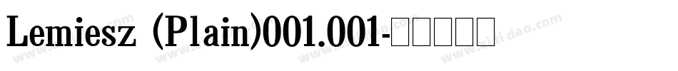 Lemiesz (Plain)001.001字体转换